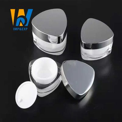 Pared doble 5ml 50ml de Brown de los tarros cosméticos plásticos vacíos negros púrpuras de la crema 10 onzas envases de plástico de 10 gramos
